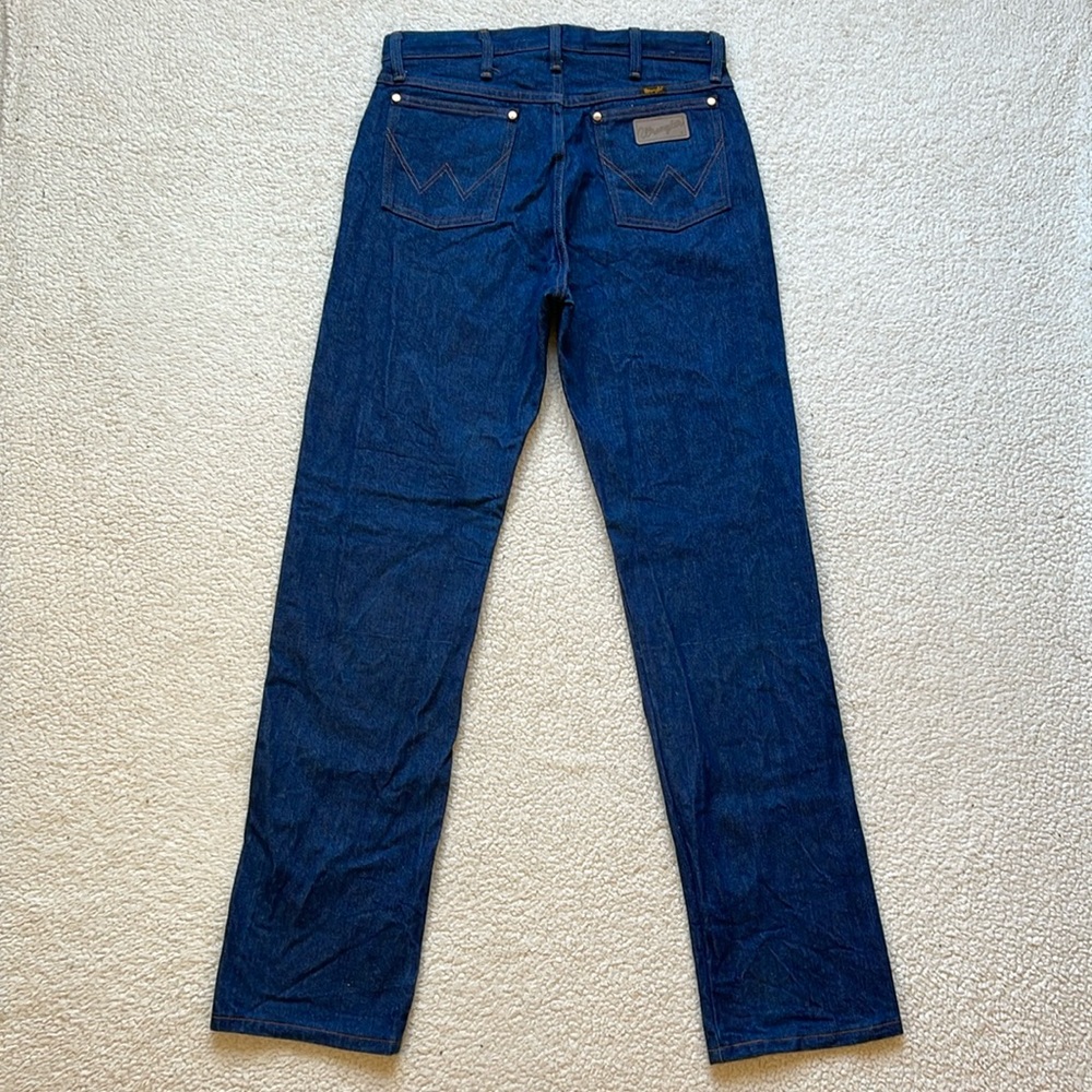 Vintage 80s/90s Wrangler Dark Wash Slim Straight Denim
